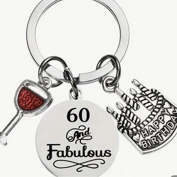 None Accessories - NWT 60 AND FABULOUS KEYCHAIN